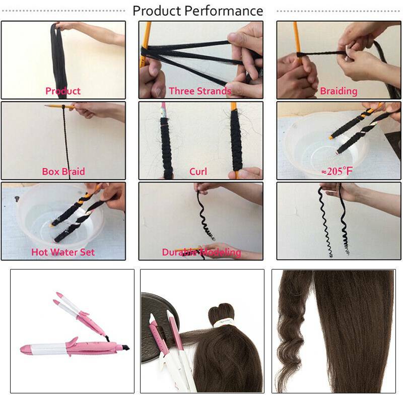 5 packs Yaki Straight Pre-stretched Braiding Box Braids Twist Hair Extensions D8