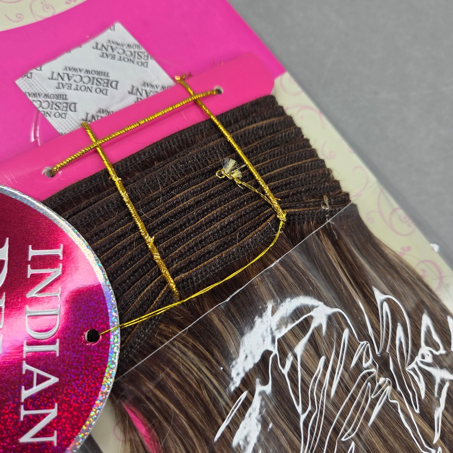idol INDIAN REMI 100% Human Hair Extensions Yaki Weave F4/27 16S