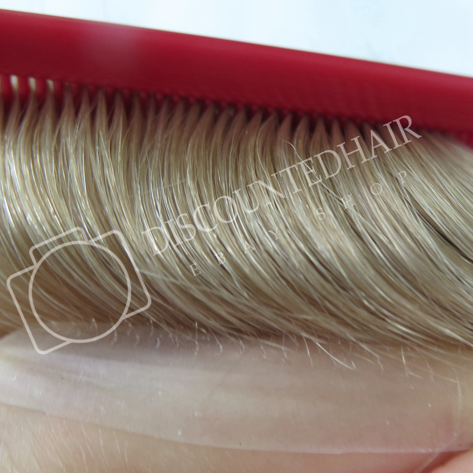 Super Natural Hair Replacement System V-loop Toupee Micro Thin Skin Unit #22R
