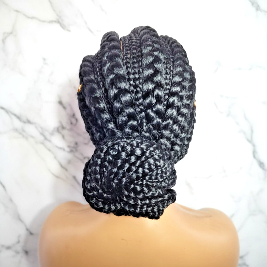 Braided Wig. Large Cornrow Braids. Full Lace Cap