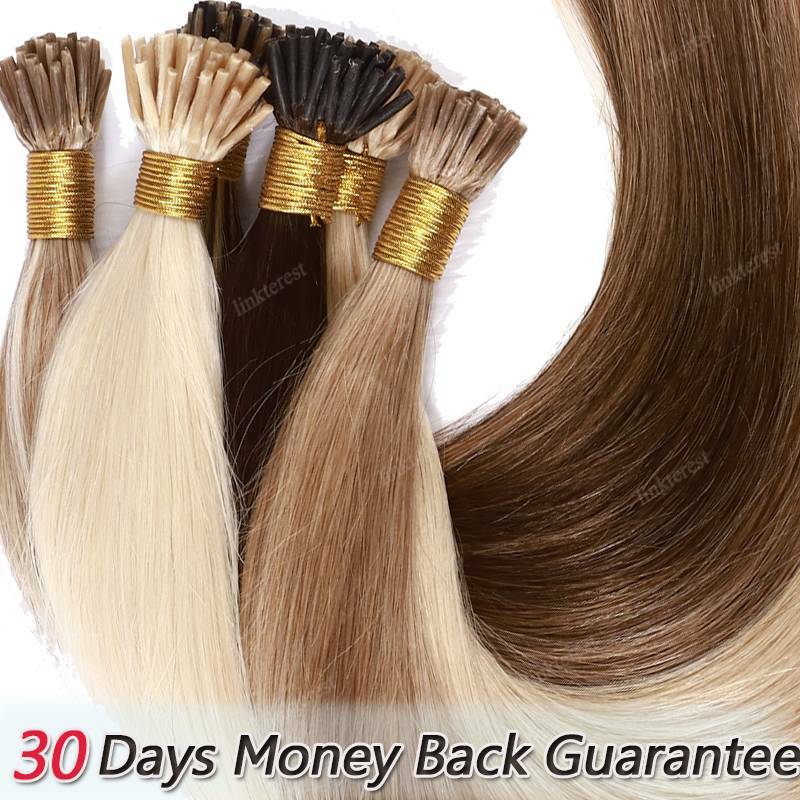 Thick 1G Per Strands Russian Stick I Tip Real 100% Remy Human Hair Extensions US