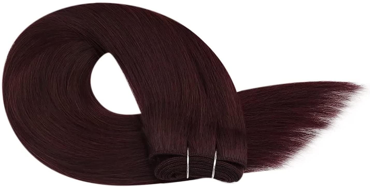 Double Weft Human Hair Extensions Sew In Weave European Remy Hair Thick Bundle