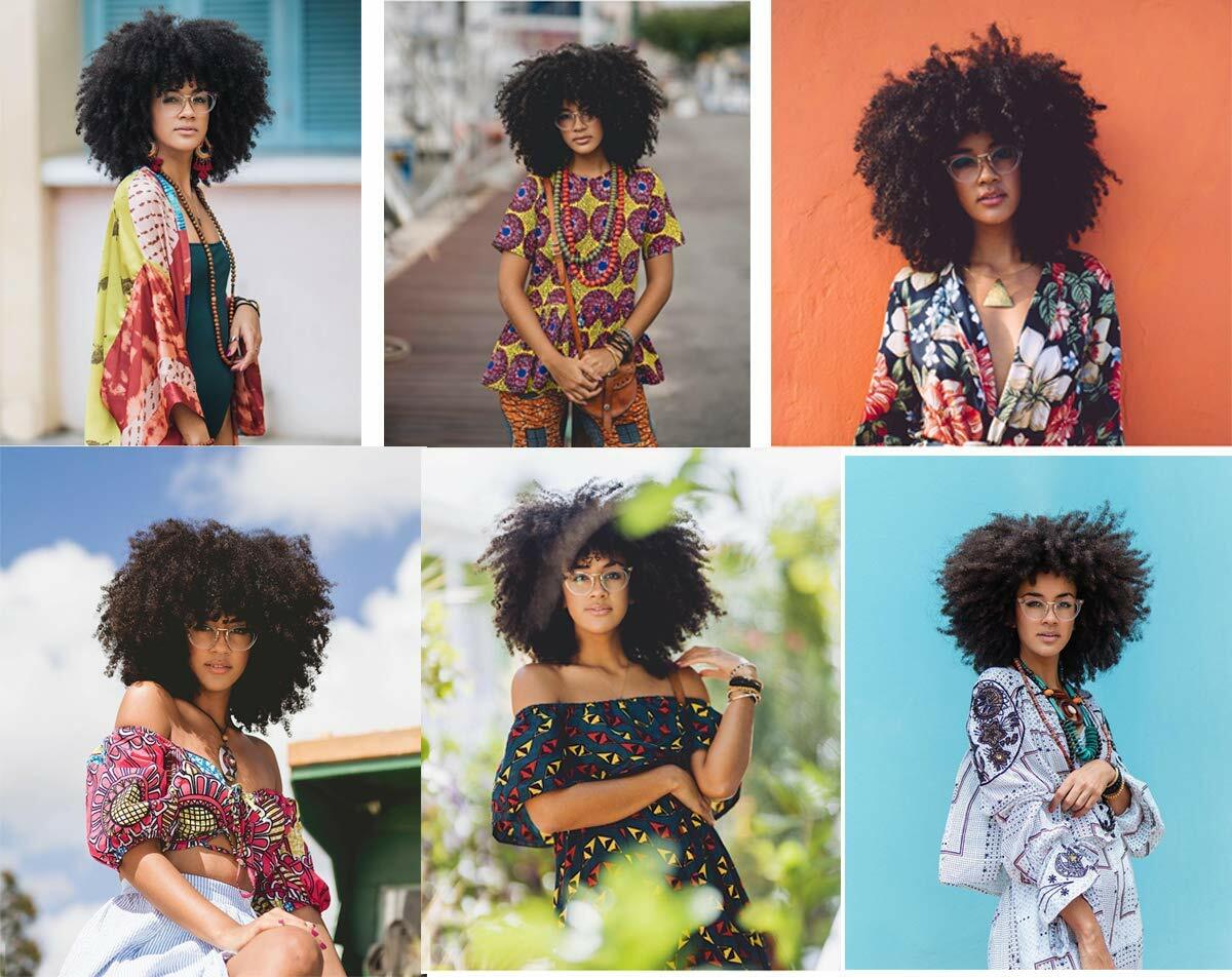 Black Afro Curly Wigs with Bangs for Women Kinky Curly Afro Wig for Black Women