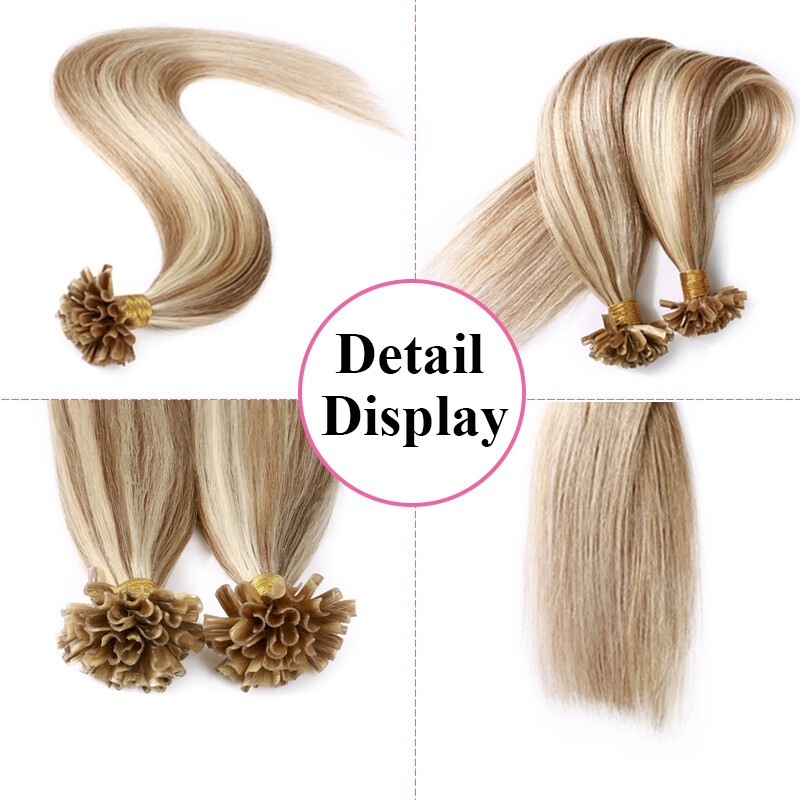 US CLEARANCE Pre Bonded Keratin THICK Nail U Tip Human REAL Hair Extensions 400S