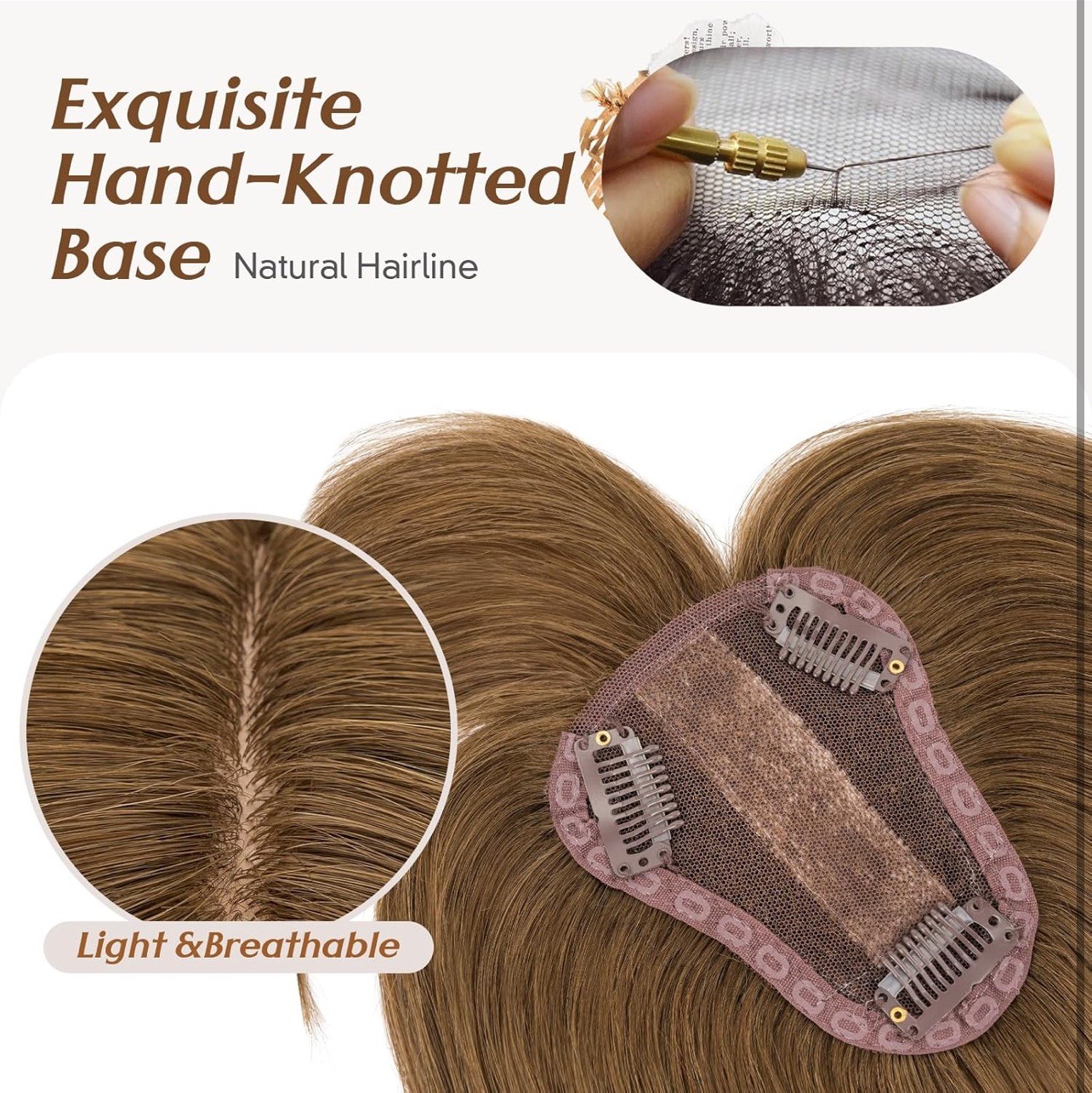 Rich Choices 3D Cover 10 inch 100% Real Remy Human Hair Topper