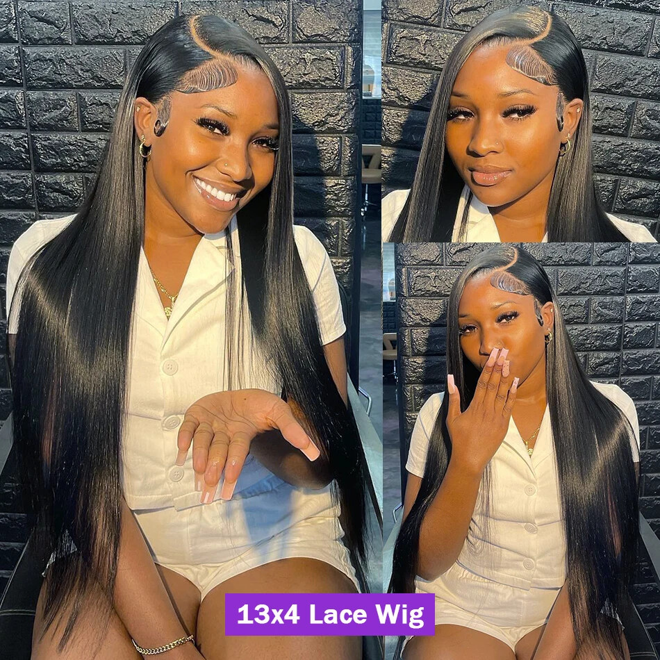 40 Inches 250 Density HD Lace Wig 13×6 Human Hair Wigs 13×4 Brazilian Women
