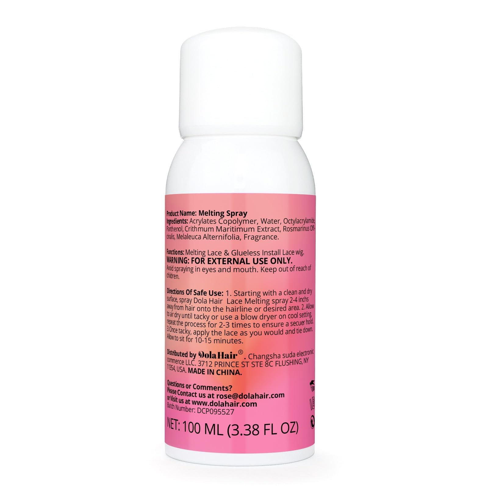 Dolahair Wig Glue Spray for Front Lace Wig Lace Melting Spray for Wigs Melting S
