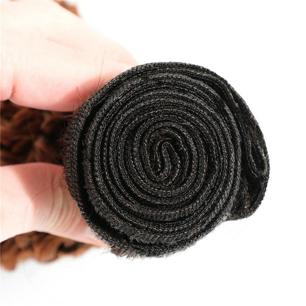Niegmeag 1B/27 Omber Blonde Kinky Curly Bundles Human Hair Doubles Weft