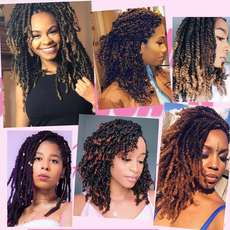 18 Inch 60 Strands/Pack PASSION CROTCHET Twist Crochet Braid Braids Extensions
