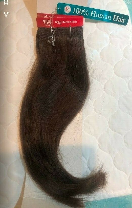 New With Tags-14 inch Bobbi Boss Visso Remi 100% Human Hair Natural Yaky Color 4