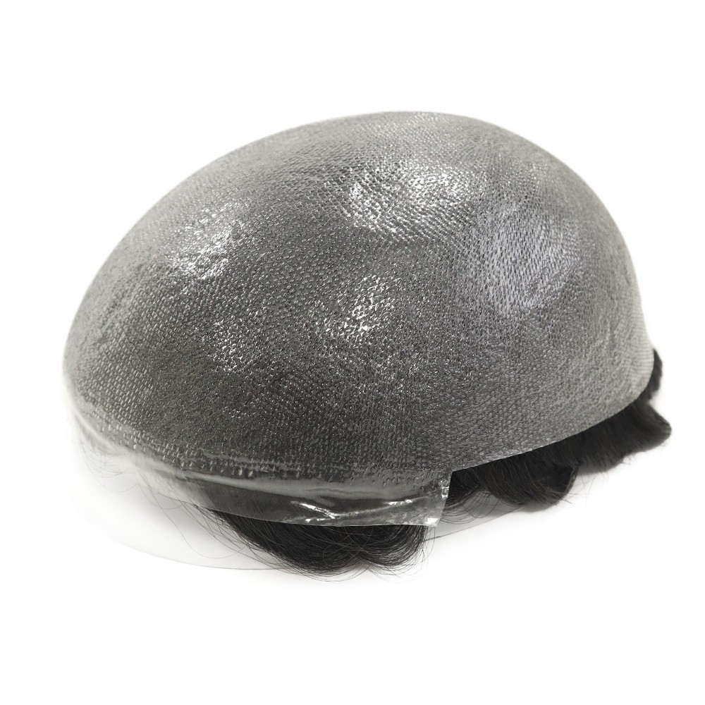 Micro Ultra Thin Skin Super Mens Toupee Human Hair System 0.02mm Hairpieces OSNG