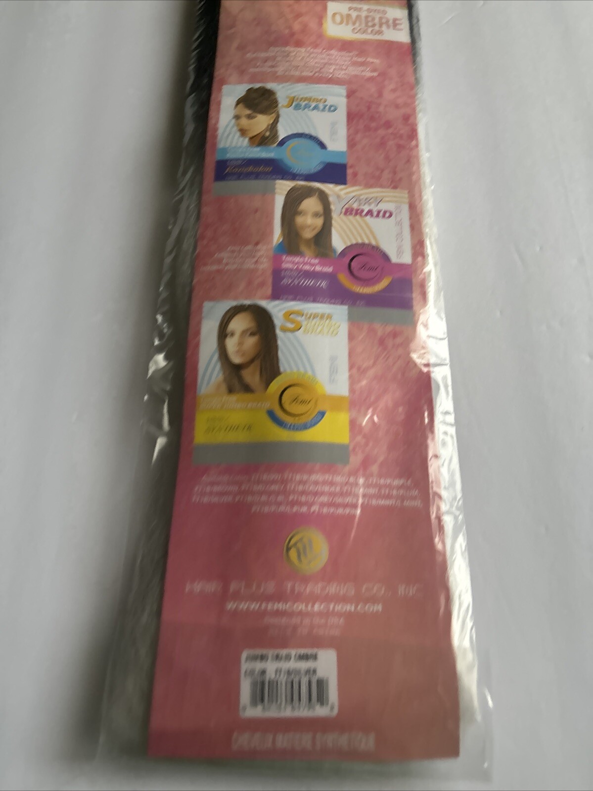 jumbo braid premium soft hair. Remy Feeling Blue Colored Ombré TT1B/silver