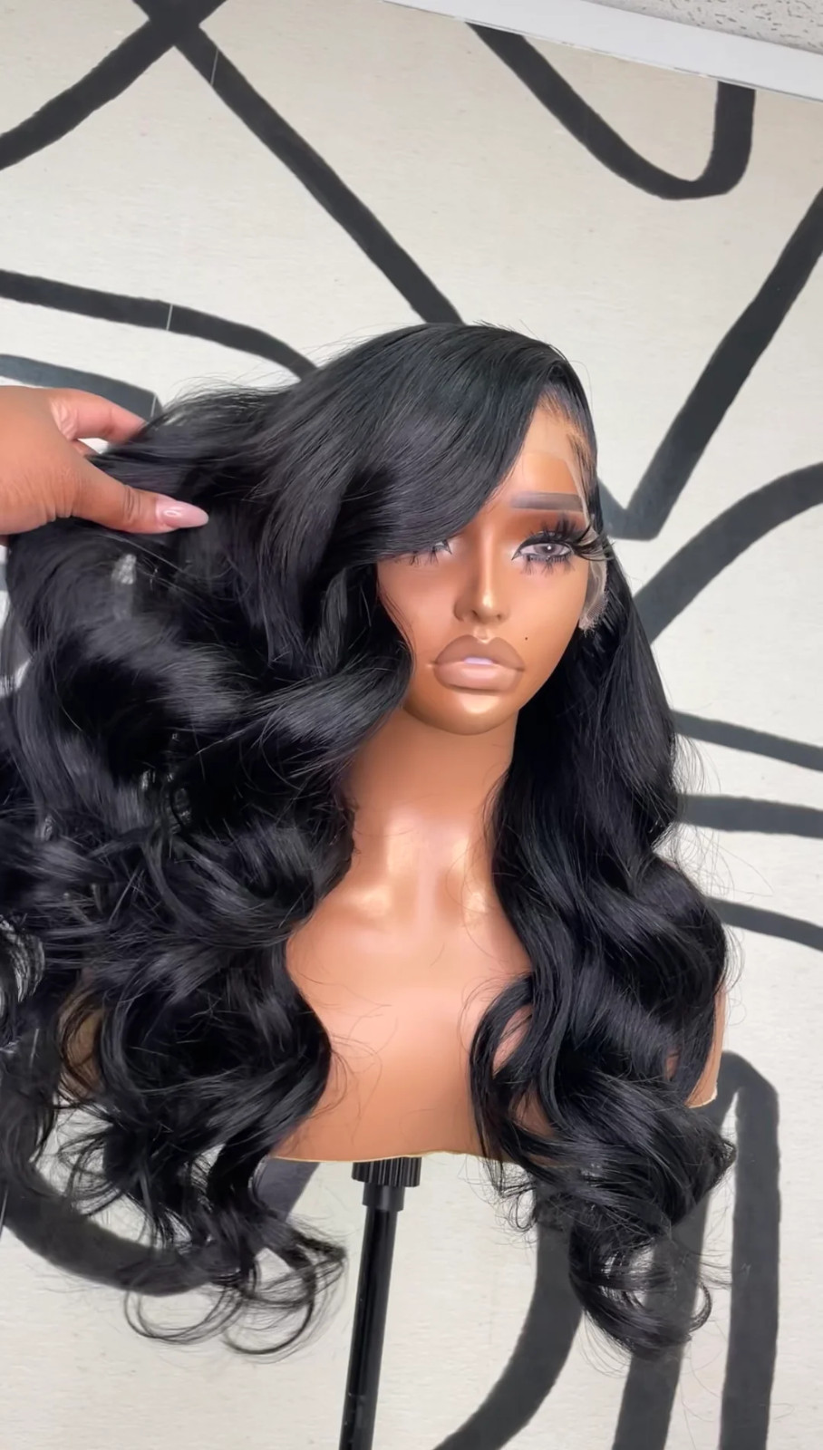 pre-plucked custom 13×4 Lacefront bodywave 200% wig 24inches ready to ship