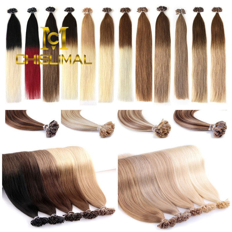 8A 16″ 18″ 20″ 22″ 24″ 26″ Keratin Fusion U Nail Tip Remy Human Hair Extensions
