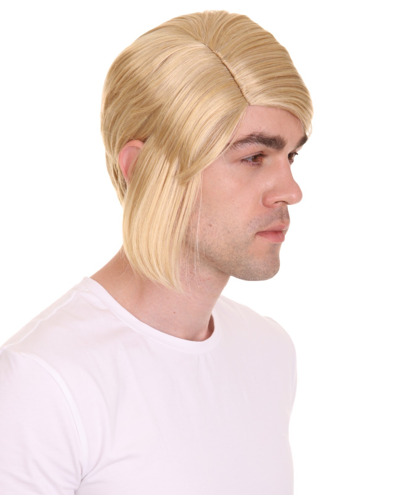 Adventure Gaming Wig, Blonde Video Game Wigs, Premium Breathable Capless Cap