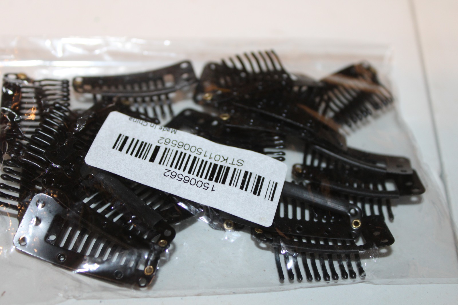 Black Metal Hair Piece Extensions Toupee Wig Clips x 20