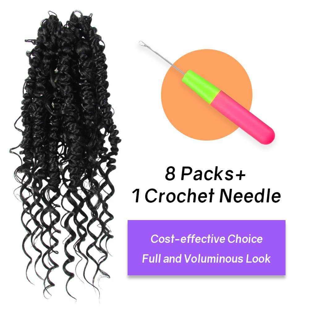 Locsbyhand Boho Crochet Passion Twist Hair Pre Looped 10 Inch Goddess Passion