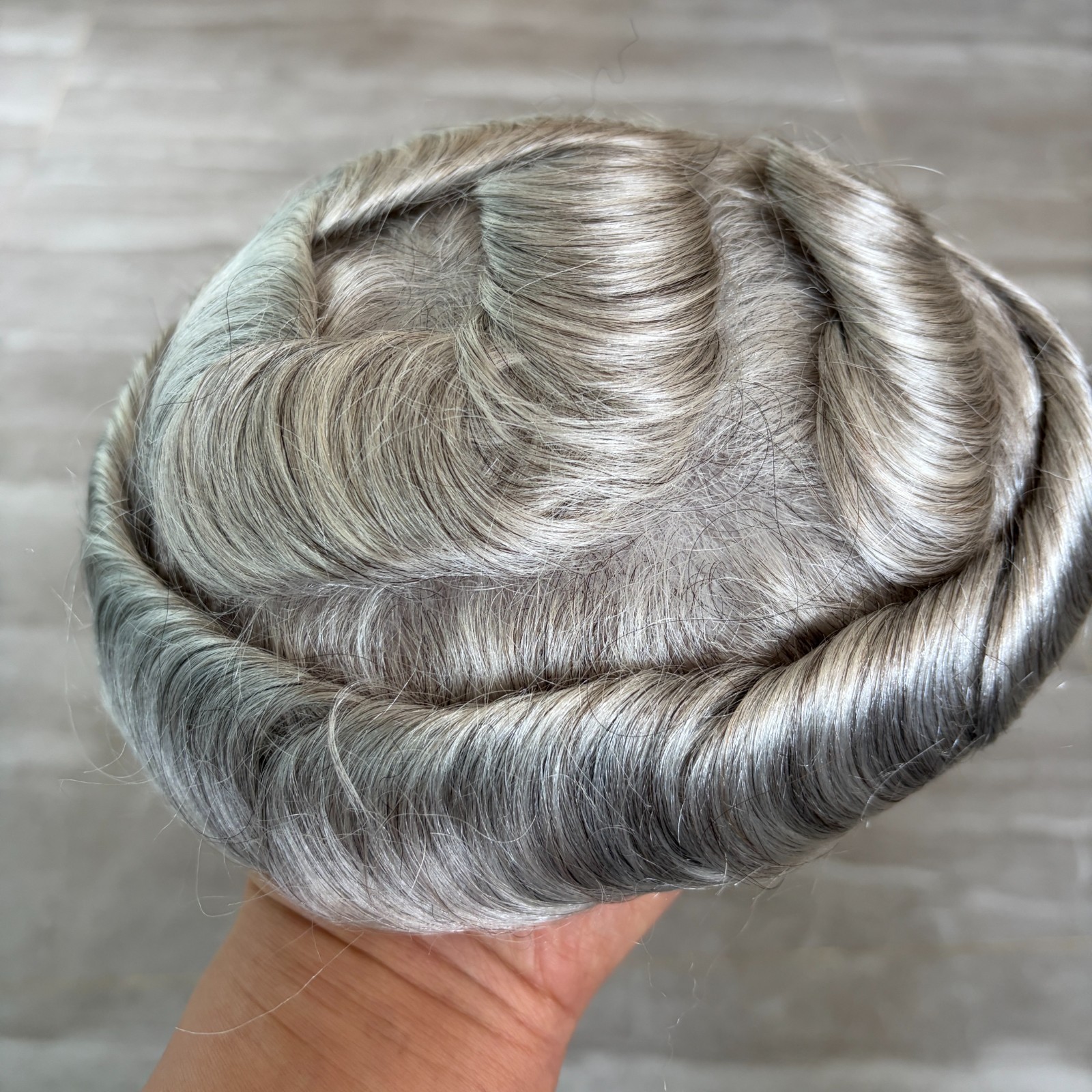 Ultra thin skin Toupee Men Hair Replacement pieces with Natural Hairline Units