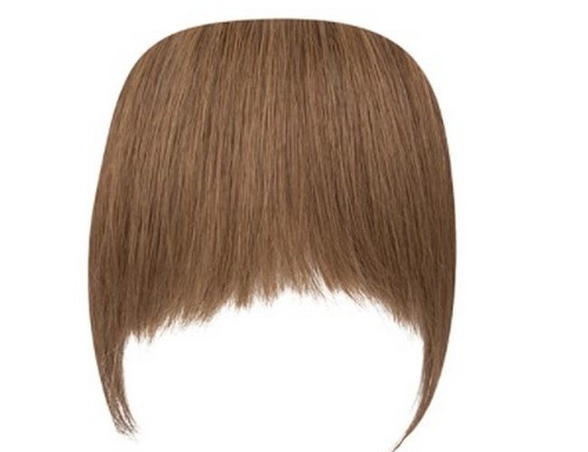 Clip In Fringe Bangs Hair Extension STYLD Ken Paves Honey Brown New