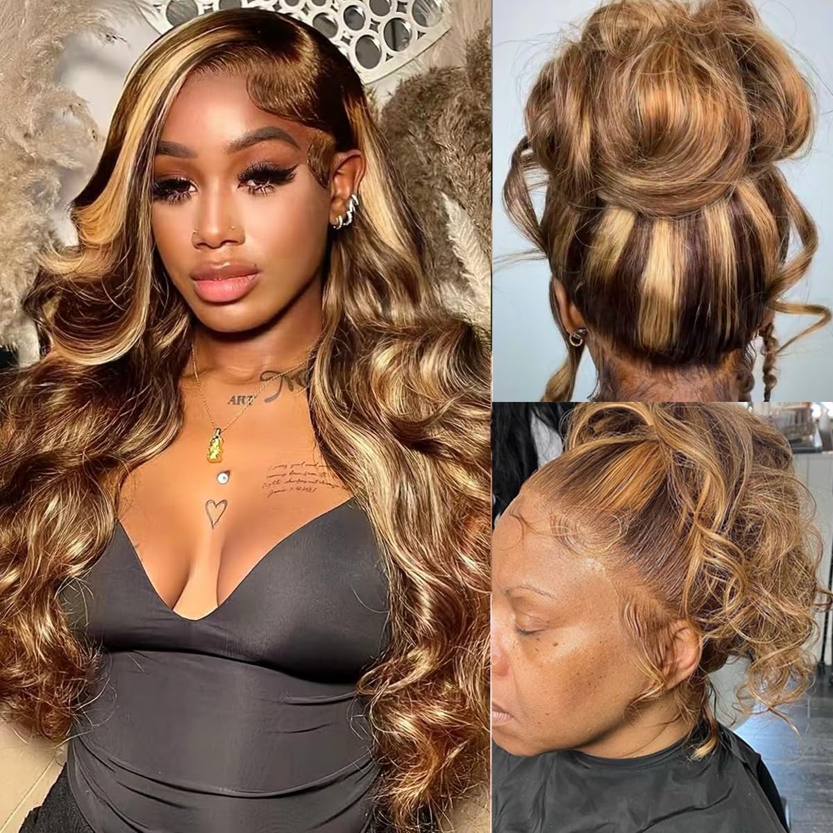 360 Lace Front Wigs Human Hair Full Lace Human hair Wigs Ombre Lace Frontal 1…