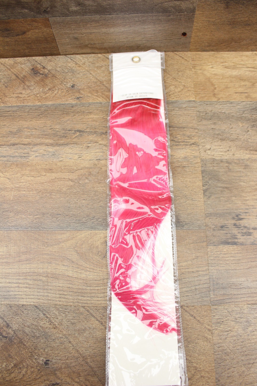Hetto Pink Clip in Hair Extensions Human Hair 16 Inch Silky Straight Hair Clip