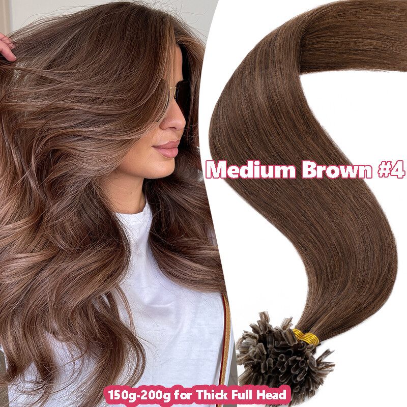 CLEARANCE Keratin Fusion Nail U Tip Real Remy Human Hair Extensions Highlight