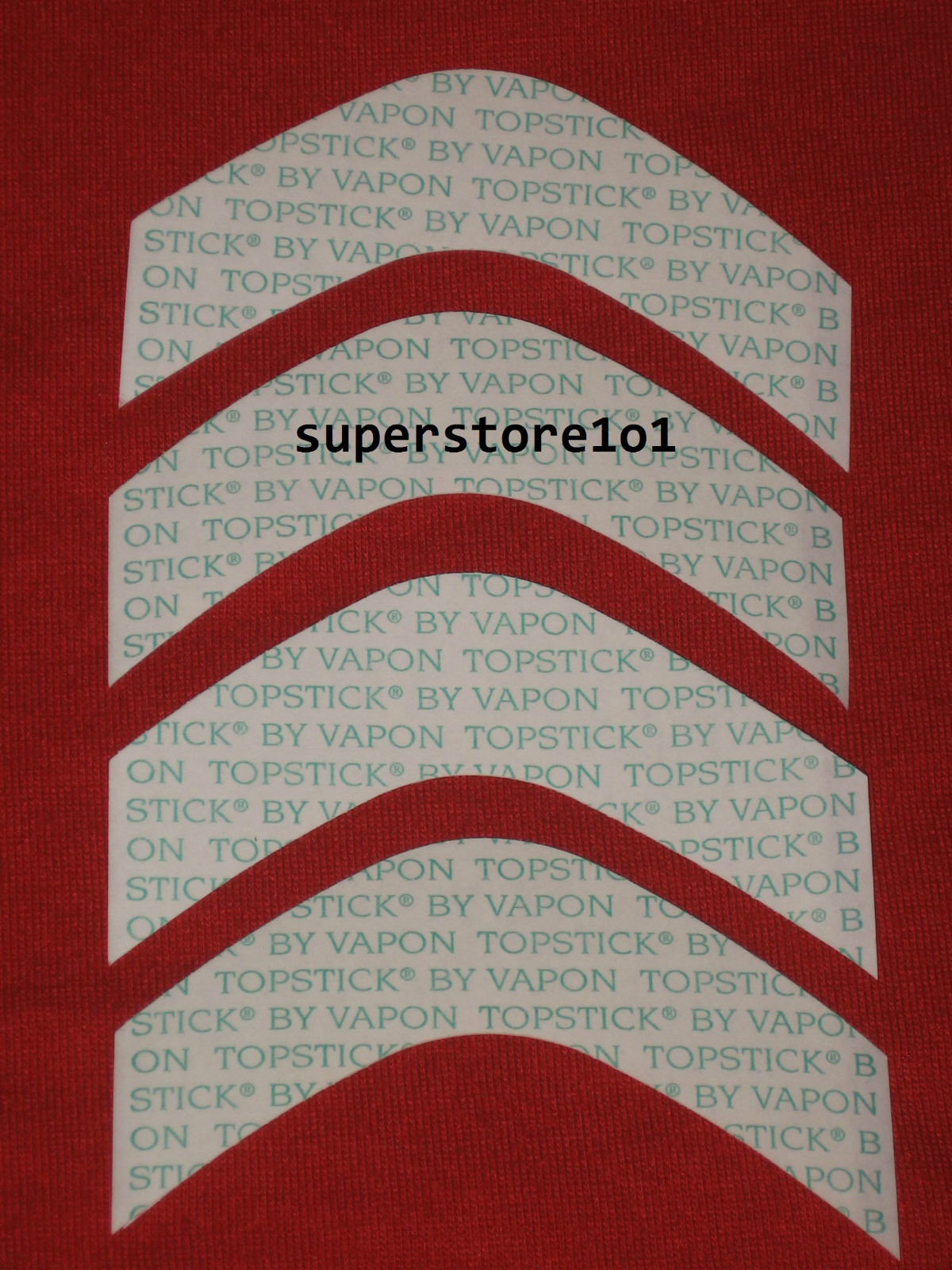 VAPON TOPSTICK Mens Custom Cut”B”Curve Tape,Clear,Double-sided,50 Strips ~Wigs.