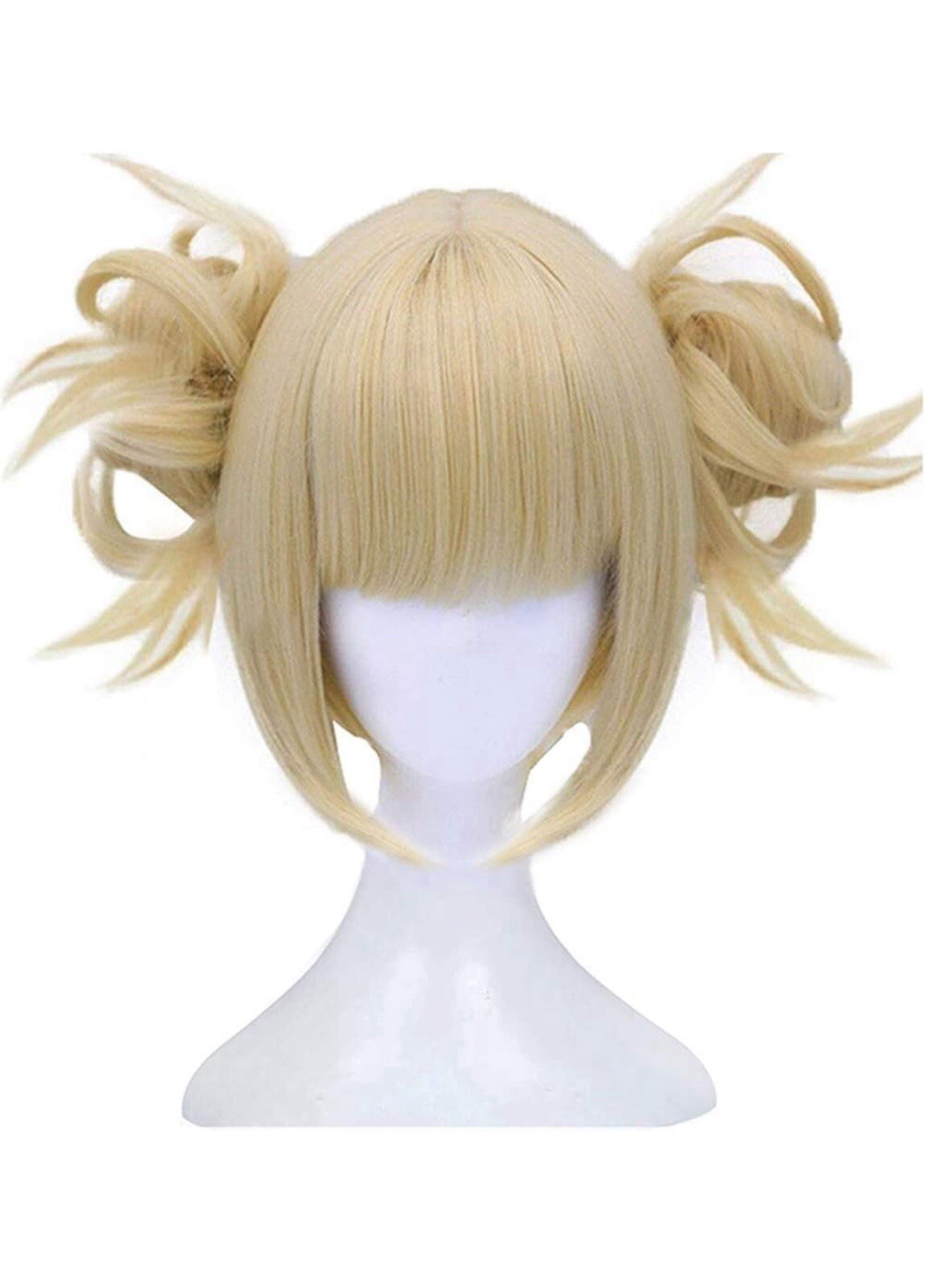 (VYTR)Anogol Hair Cap+Ombre Blonde Wig Women Blonde Bob Wig with Bangs Synthetic