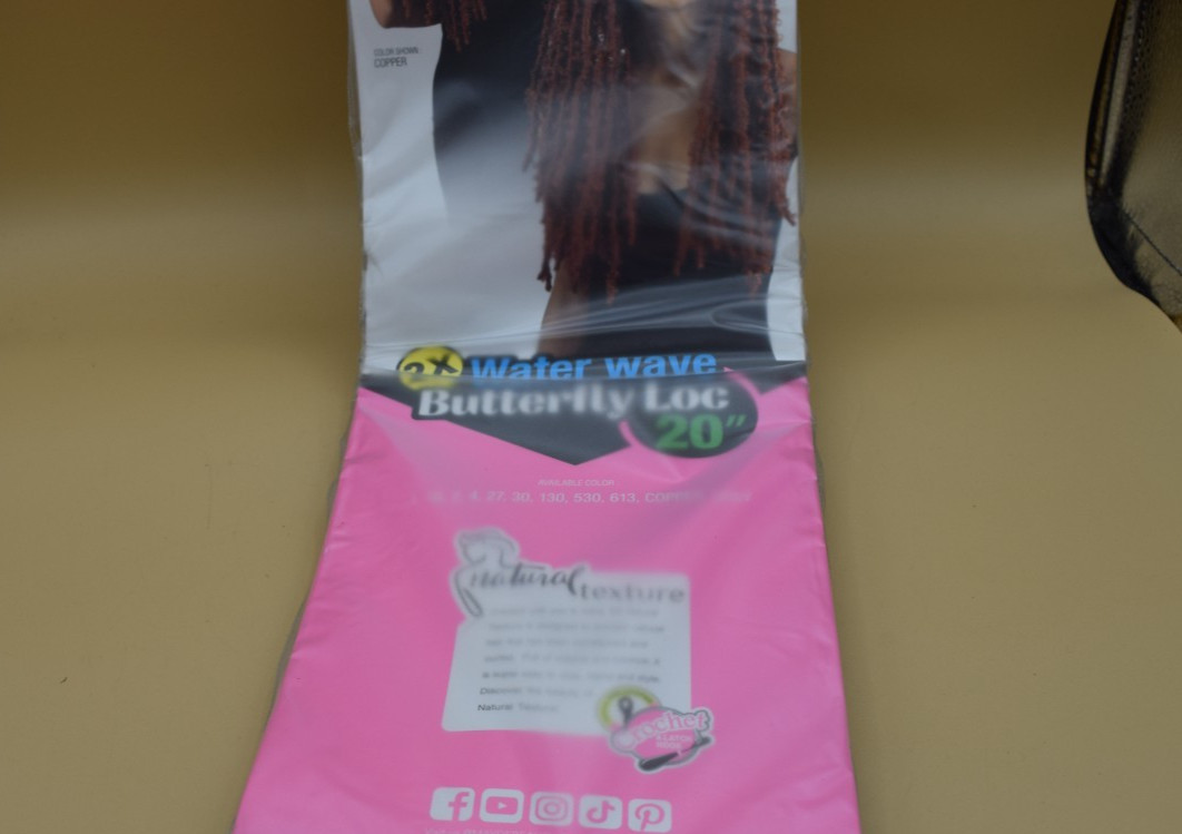 Mayde Braid 2X Water Wave Butterfly Loc 20″ Color 1