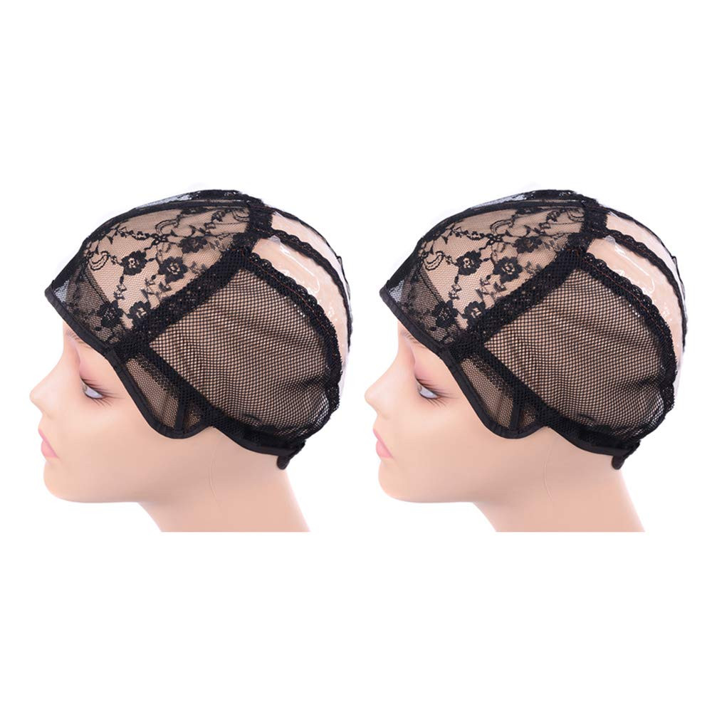 2 pcs/lot Wig Caps for Making Wigs with Elastic Band on the Back Easy Weaving Wi