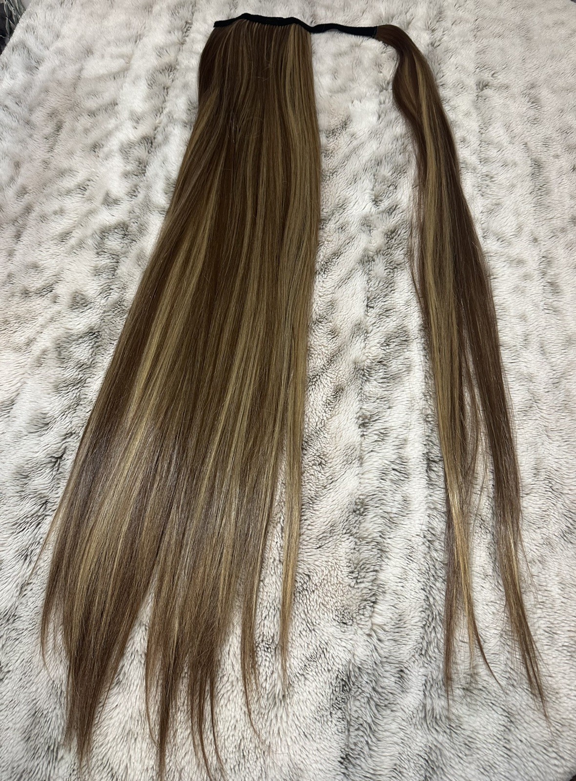 Seikea ExtensionStraight Ponytail Hair Synthetic Used Good Condition Blonde Mix