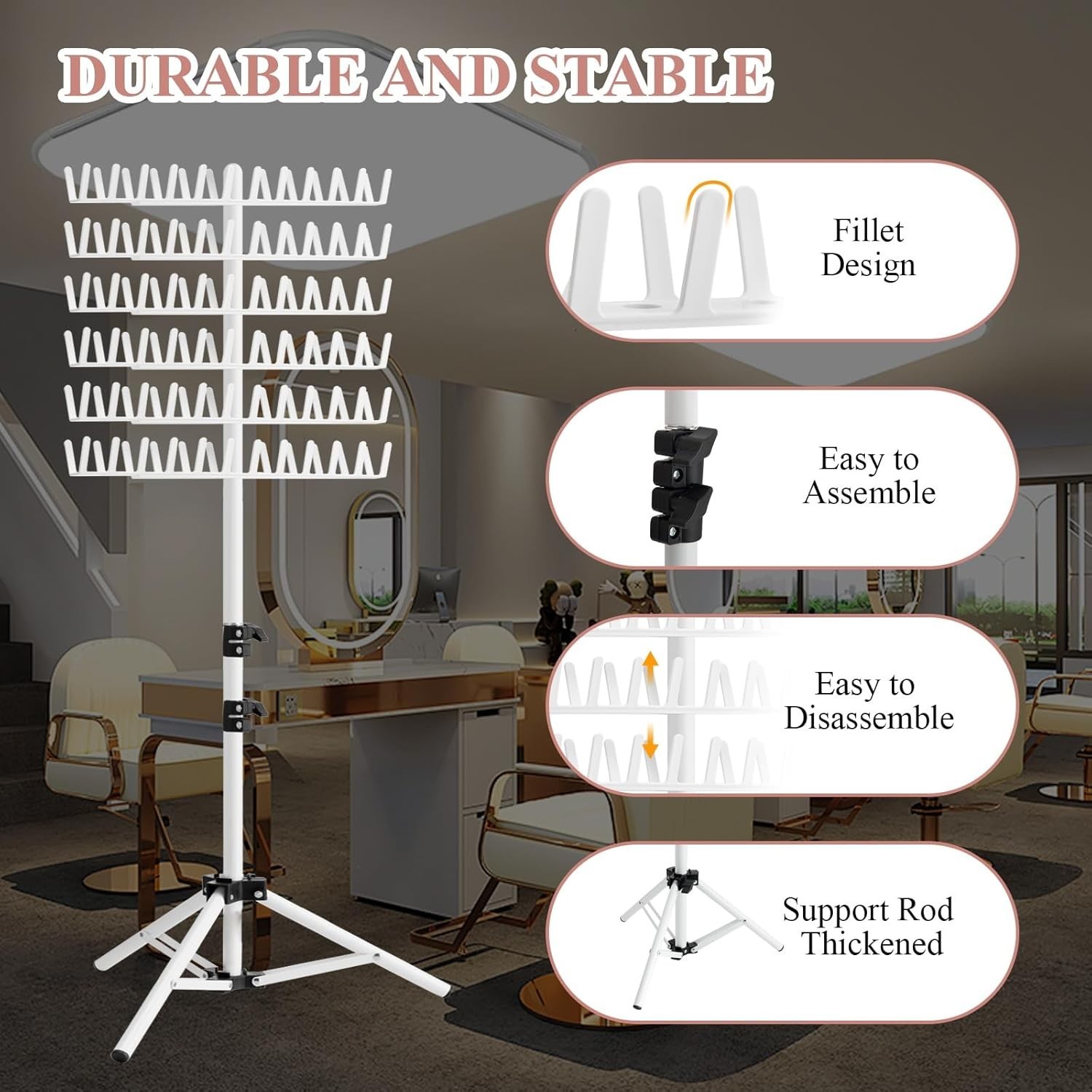 Height Adjustable 144 Peg Braiding Rack – Effortless Braiding with Tools