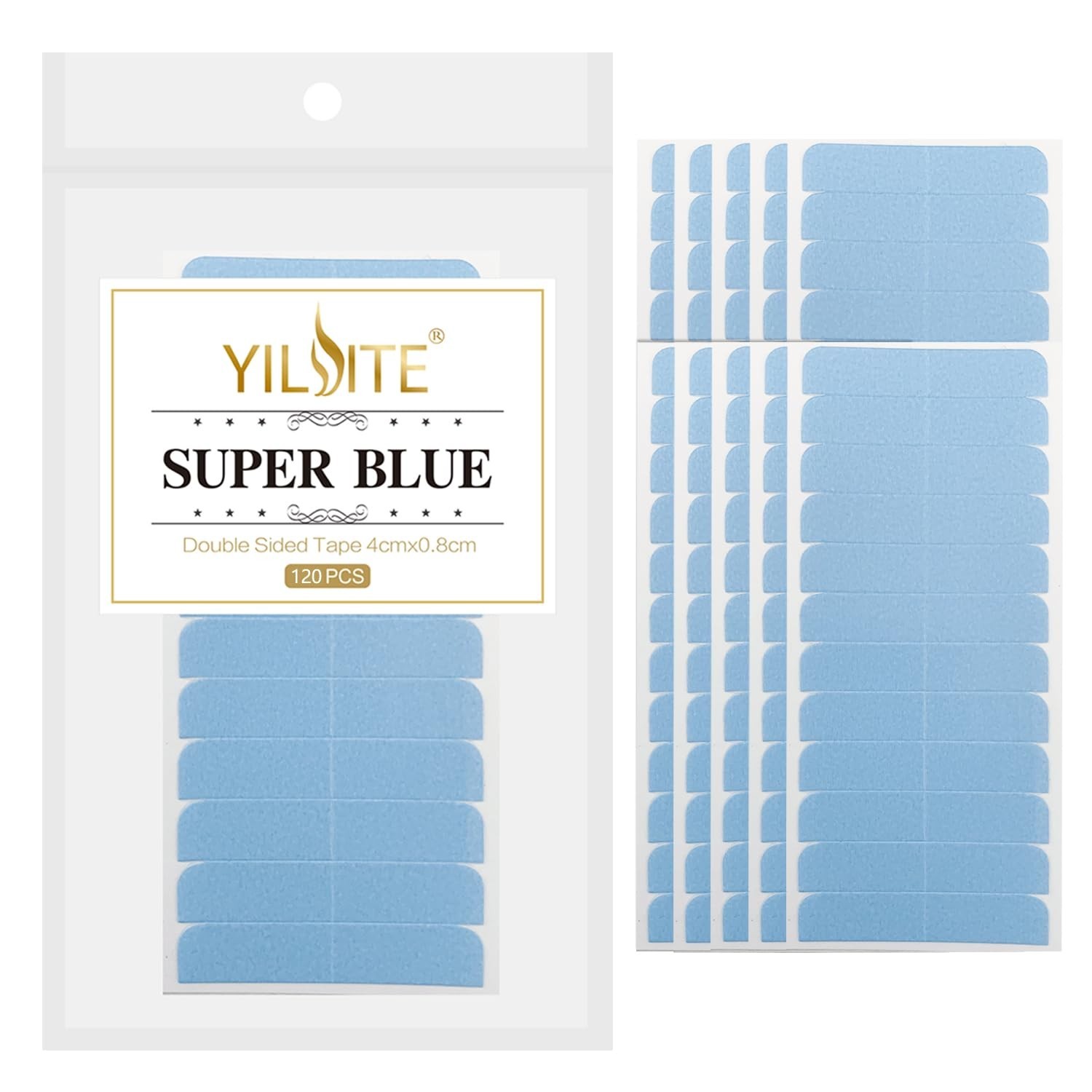 Durable and Waterproof 120-Piece Hair Extension Double-Sided Tape – 4×0.8 cm