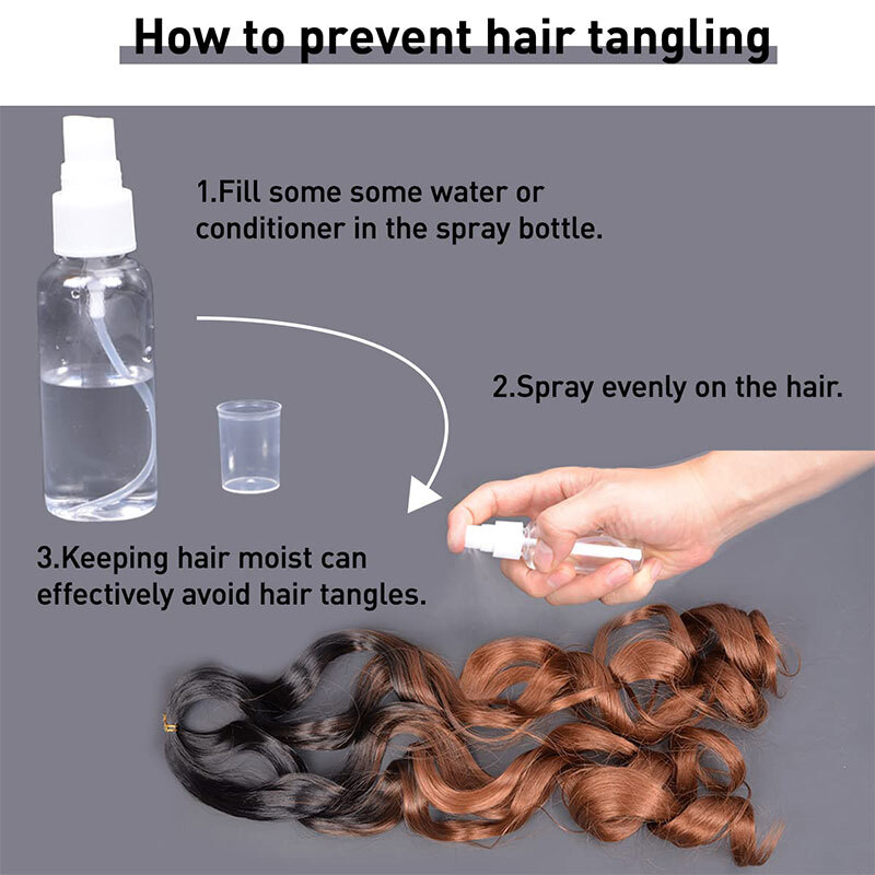 US French Curl Braiding Hair 24″ Pre-Stretched Bouncy Braiding Extensions Plaits