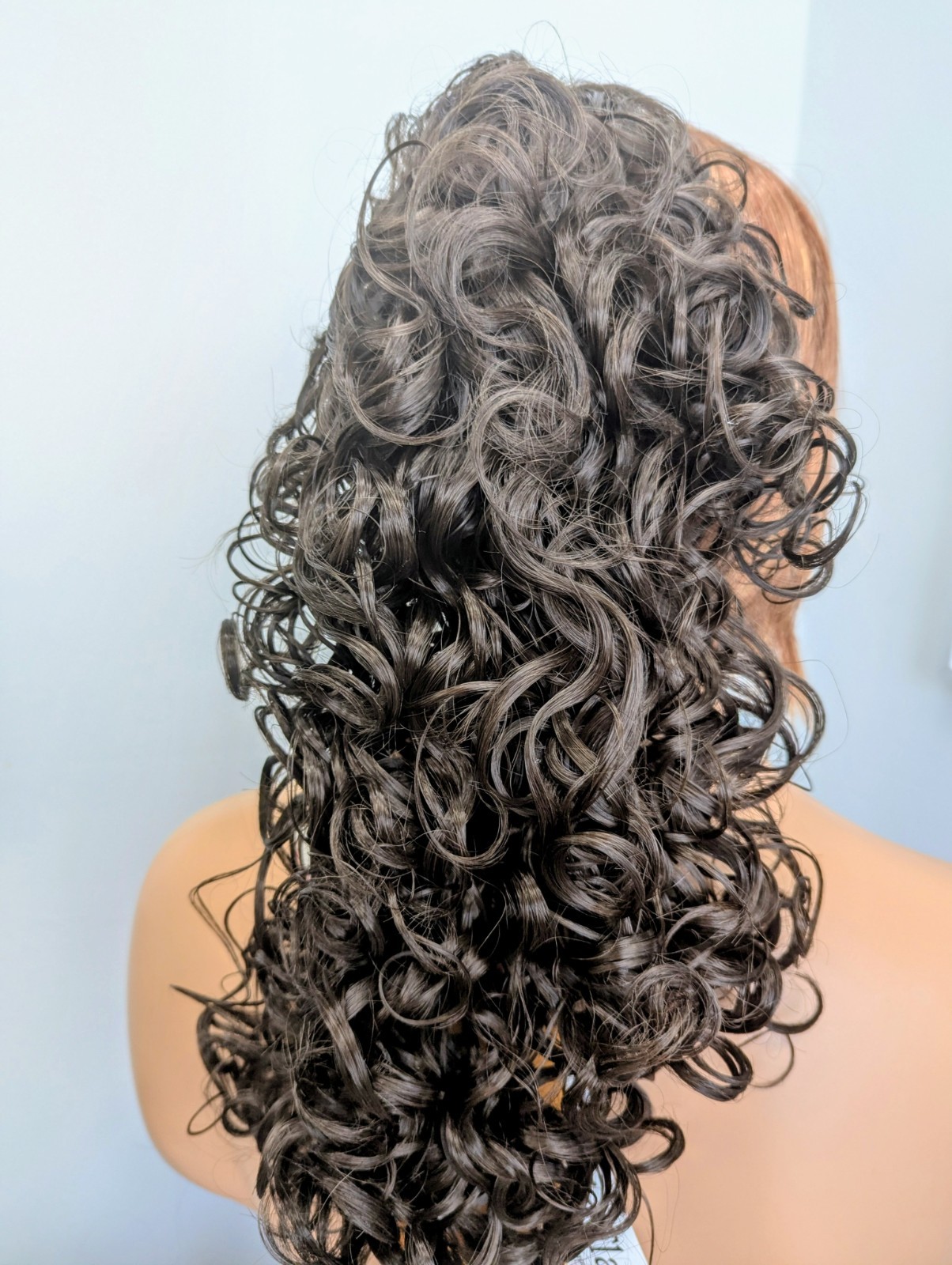 Tony Of Beverly Long Luxury Flair Comb Curly Hairpiece Color #6 Medium Brown