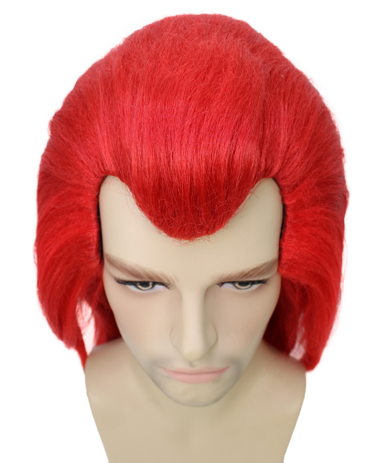 Adult Unisex Video Game Movie Red Furry Cosplay Wig I Synthetic Fiber HM-1512