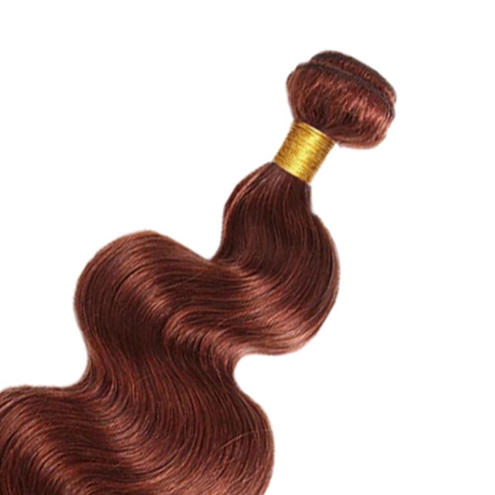32 Inch Color 33 Bundles Human Hair Auburn Body Wave Bundles Huxowax Peruvian Vi