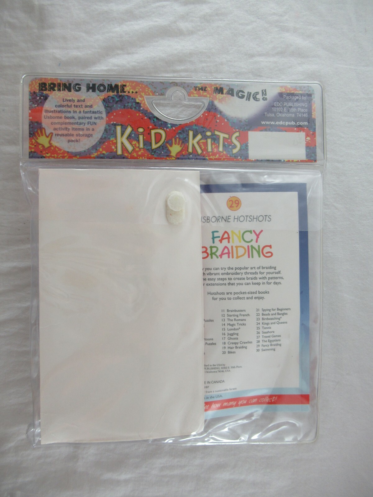 Kid Kids Fancy Braiding Hair Extension Kit Usborne Beads & Floss New