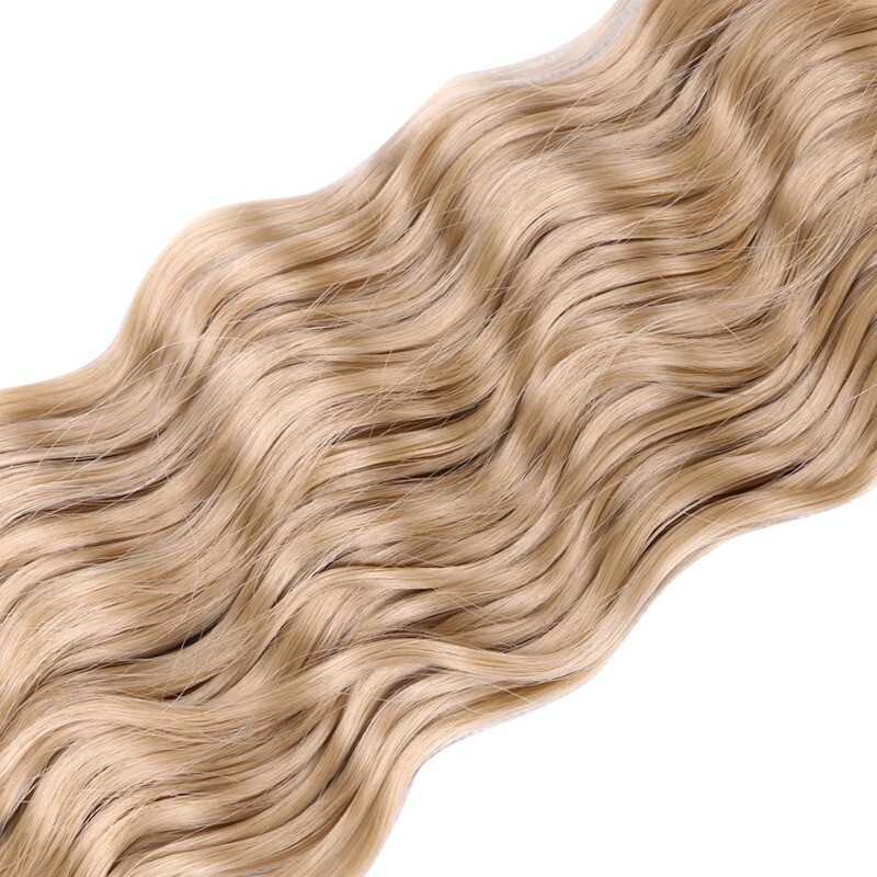 32″ Long Deep Wave Crochet Hair Curly Water Wave Boho Braiding Hair Extensions