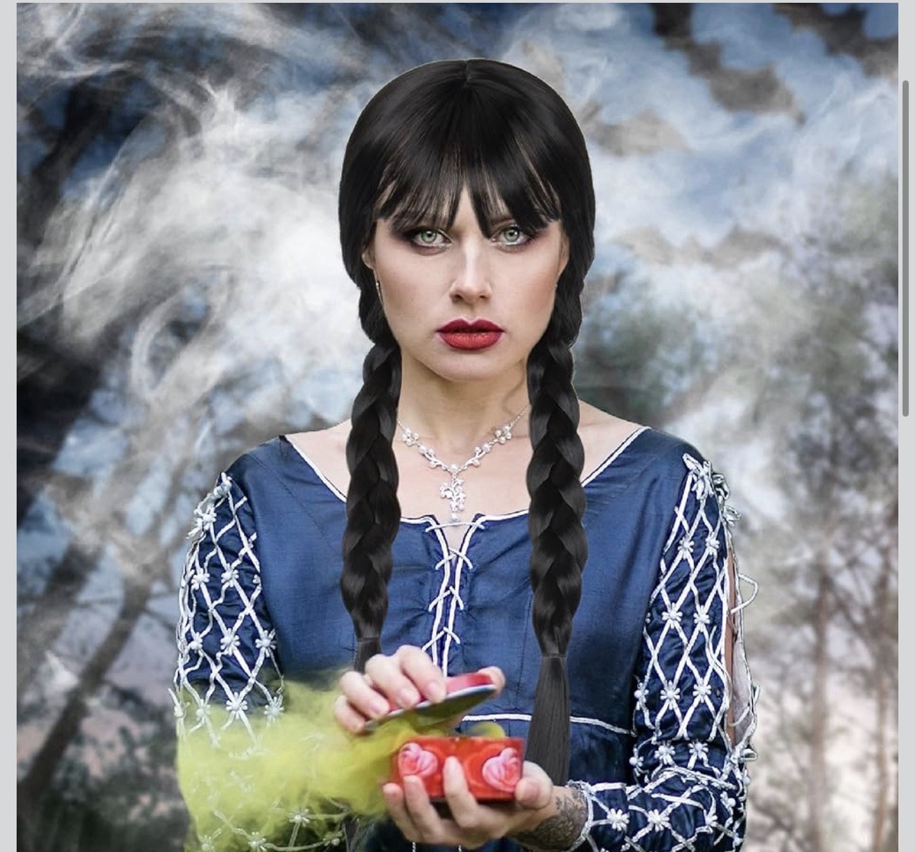 M Miss U Hair Women Girls Long Black Braids Wig With Bangs Long Straig