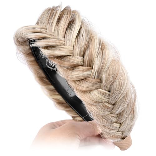 Braided Headband With Teeth Braids Hairband With Tooth Light Highlighted