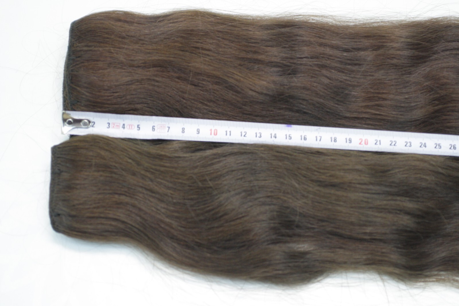 Hair set Natural European Hair Dark Brown. Weft with clips 60cm/24″ 156gr/5.5oz
