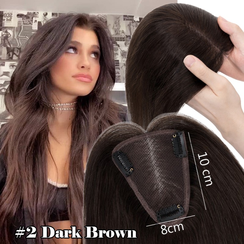 THICK Hair Toppers MONO Top Pieces Toupee LACE 100% Remy Human Hair Blonde Bangs