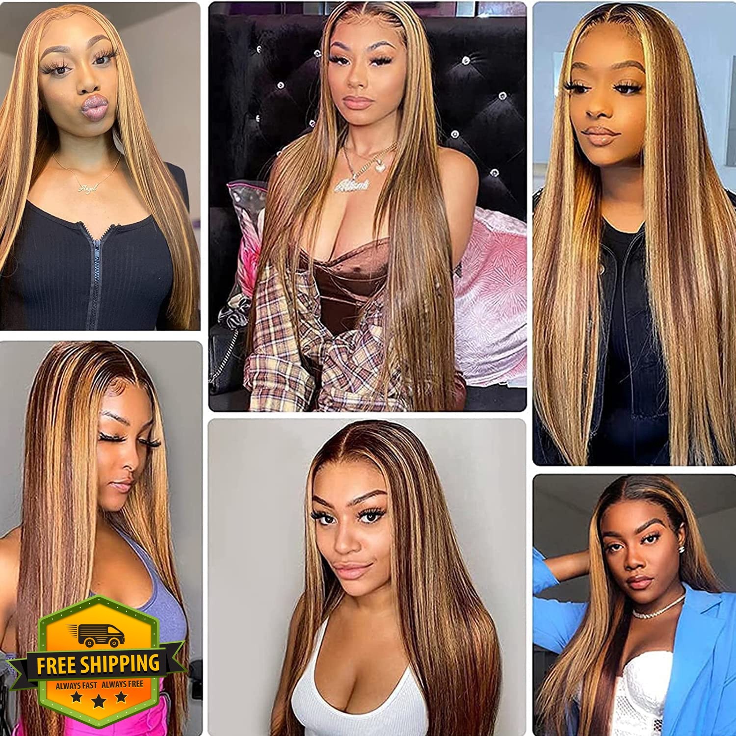 12 Inch P4/27 Blonde Clip in Hair Extensions – Real Remy Human Hair, 120g 7pc…