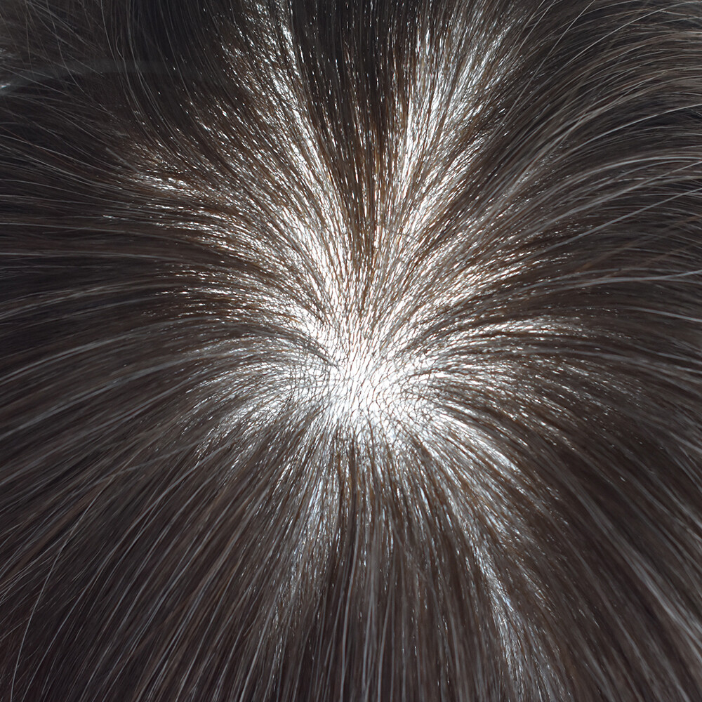 Ultra Thin Skin Mens Toupee Hairpiece Invisible Poly PU Hair Replacement US