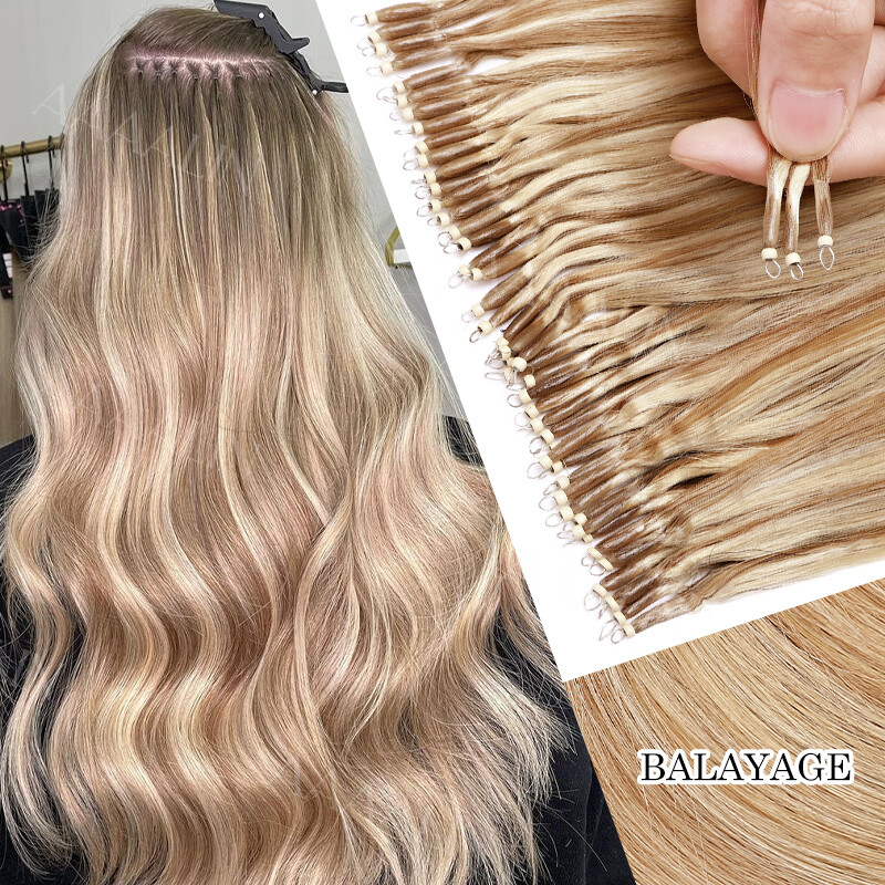 CLEARANCE Nano Rings Micro Loop Beads Tip Remy Human Hair Extensions Thick 100G