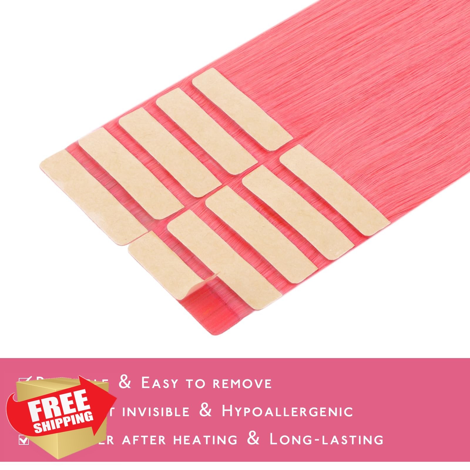 Wennalife Light Pink Tape Ins 10 Inch