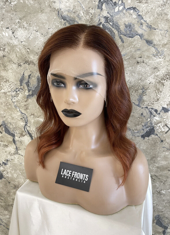 Human Hair Lace Front Wig (w/ bleached knots)