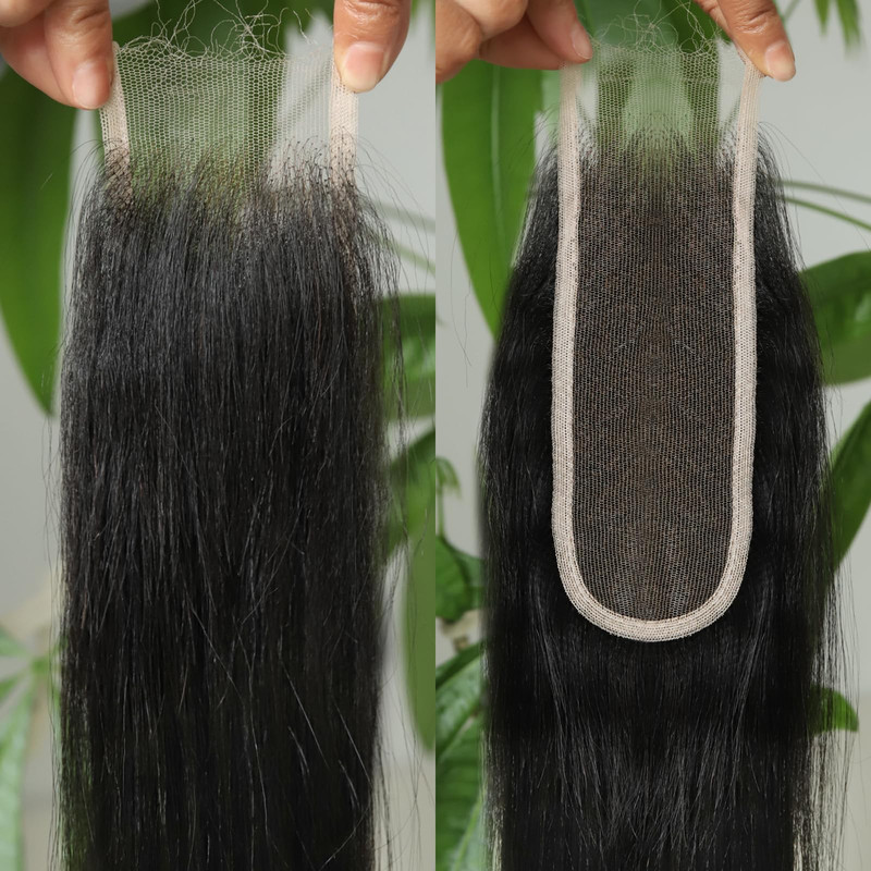 Beeos Yaki Straight 2X6 Skinliek Real Hd Lace Closure 0.1Mm Ultra-Thin
