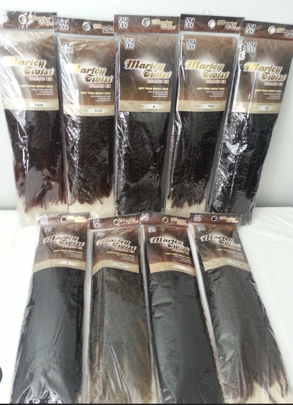 Afro Beauty Marley Twist Braid Synthetic Weft Hair Extensions, Various Colors
